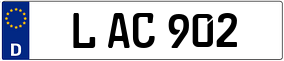 Trailer License Plate